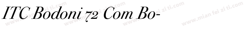 ITC Bodoni 72 Com Bo字体转换